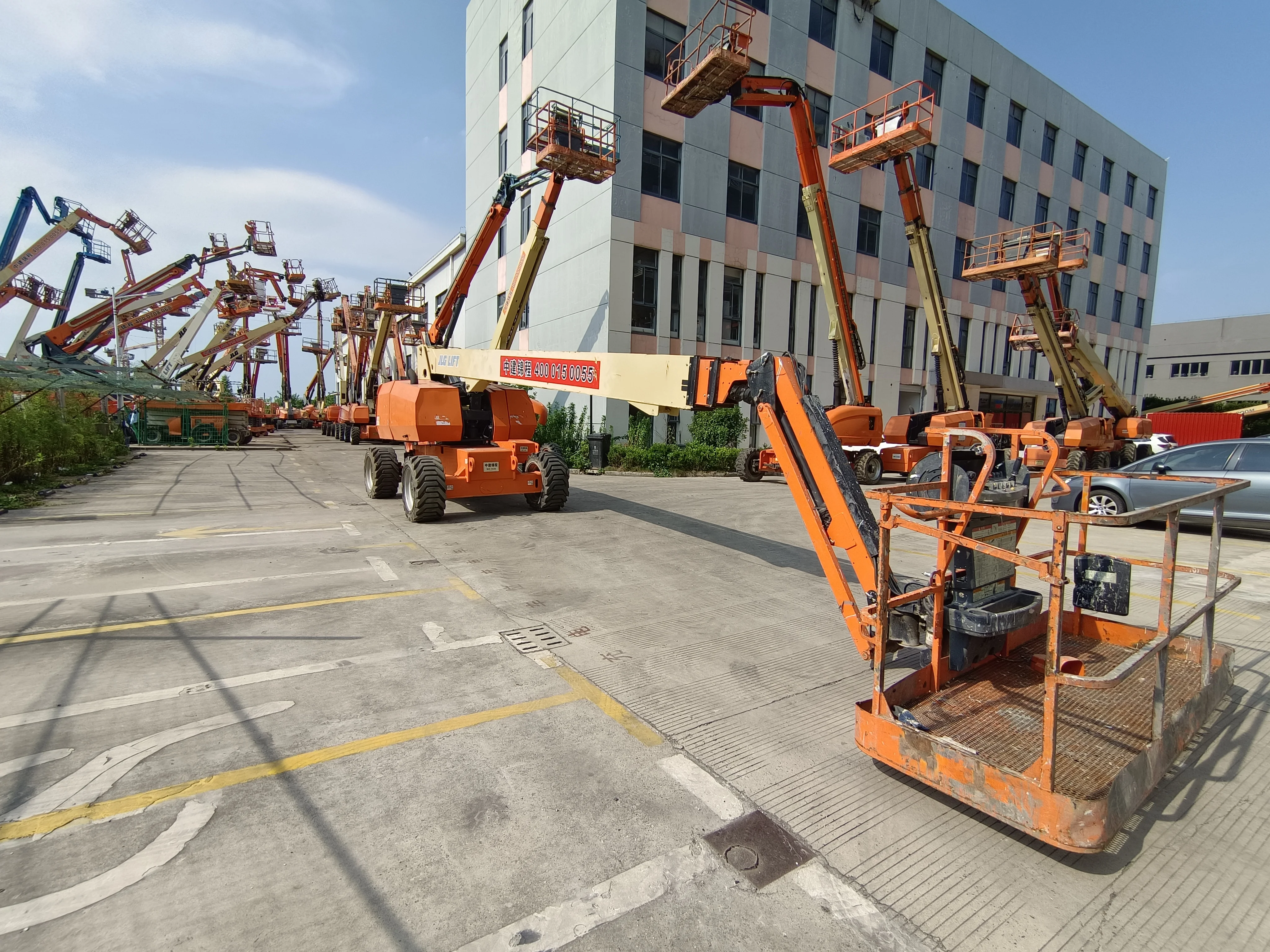 used JLG 20m 40m aerial work platform articulate lifting boom lift table operation platform for sale