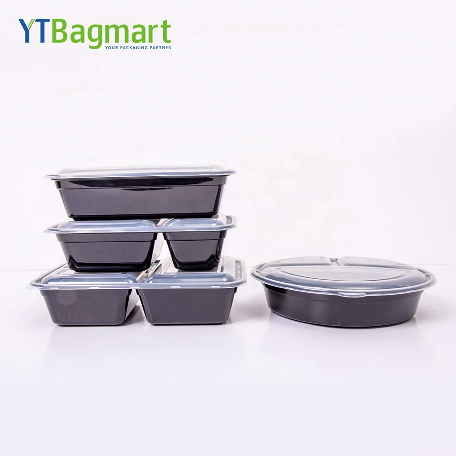 Leakproof Wholesale 16oz PP Plastic Disposable Food Microwavable Round Takeaway Bowls Hot Soup Meal Prep Container With Lid