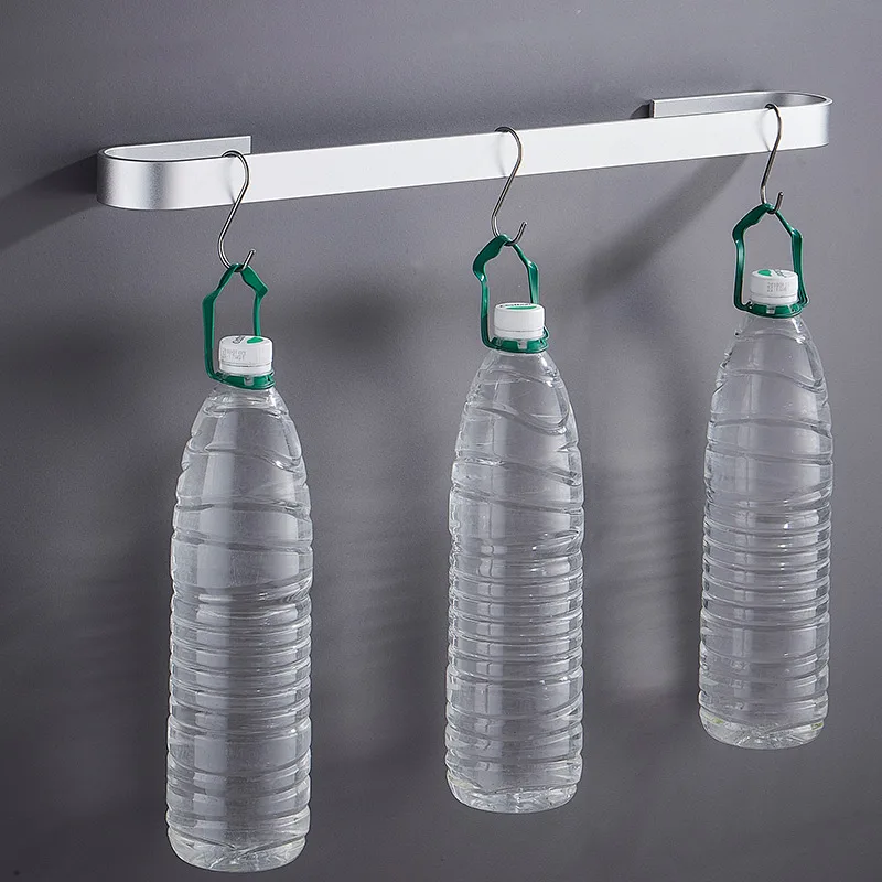 
Wholesale manufacturer silver towel rack 60cm aluminum bathroom single towel bar bath towel rail 