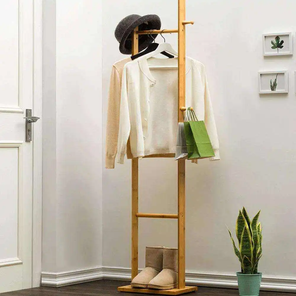 OEM ODM Perchas Bag Coat Rack Stand Bedroom Hanger Home Storage Wholesales Simple Modern Coat Stand Hanger For Clothes