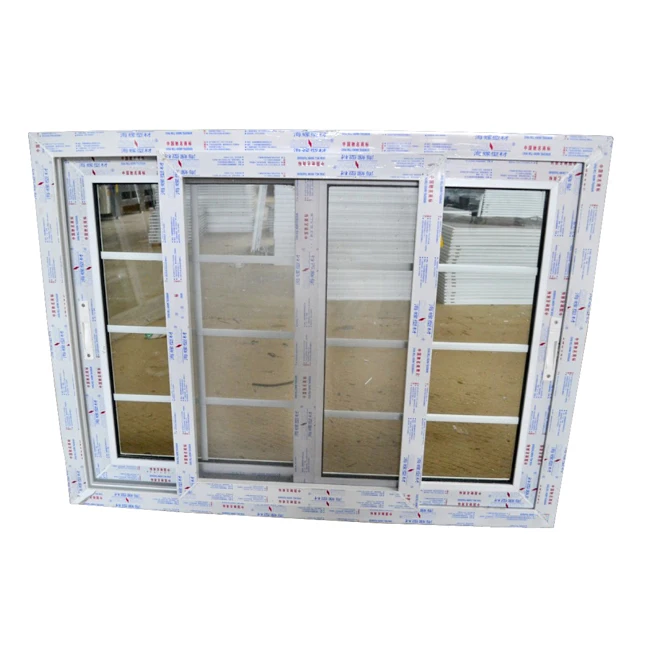  WANJIA upvc ПВХ пластиковые двойные остекленные раздвижные окна