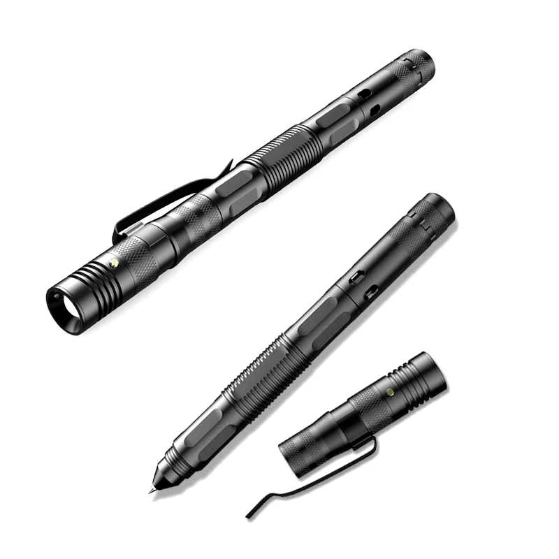 SIVI New Design 9-in-1 Aluminum Alloy Multitool Survival Self Defense Glass Breaker Emergency Whistle Tactical Pen