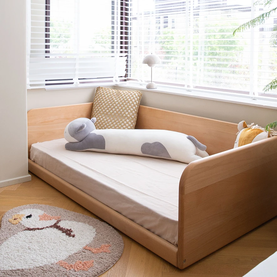 New In 2024 Multifunctional Wood Kids Bed Montessori Bed For Children