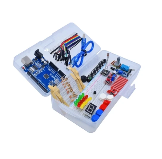Стартовый комплект для Arduino Uno R3 базовый простой обучающий звук/уровень воды/Влажность/определение расстояния светодиодное управление