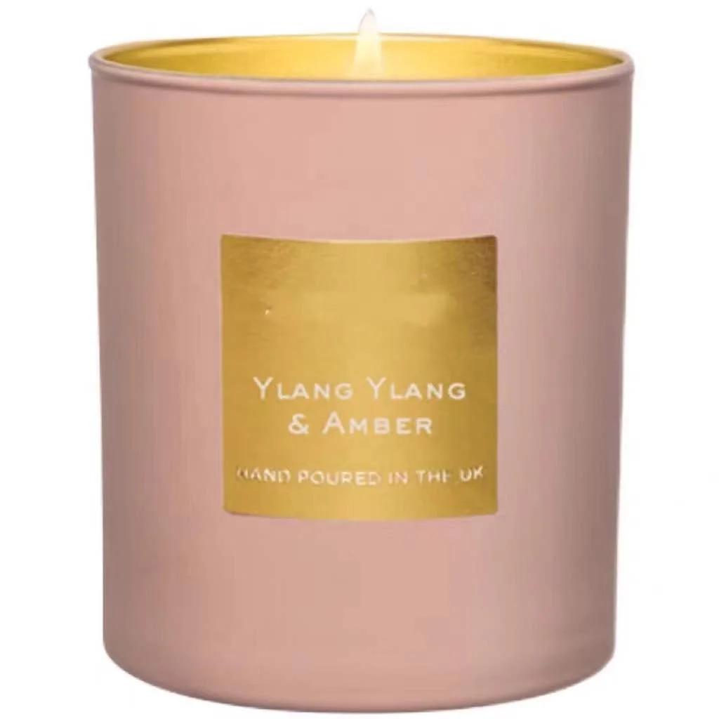 Personalised 4oz 8oz 10oz Colorful Cented Candles Diffuser Wood Wick Strong Scented Candle With Glass Jar