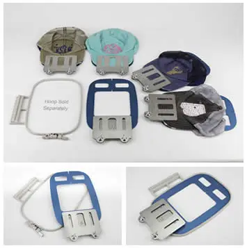 Flat Hat Hoop for Janome MB4 MB4s MB7 Embroidery Machine Metal Cap Frame