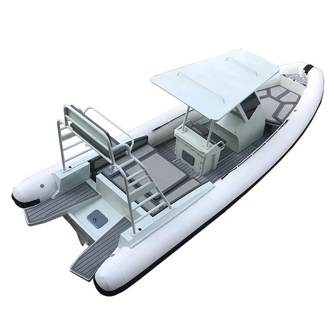 High Quality 28ft Hypalon Orca deluxe Aluminum RIB 860 Inflatable Boat With Roof For Sale