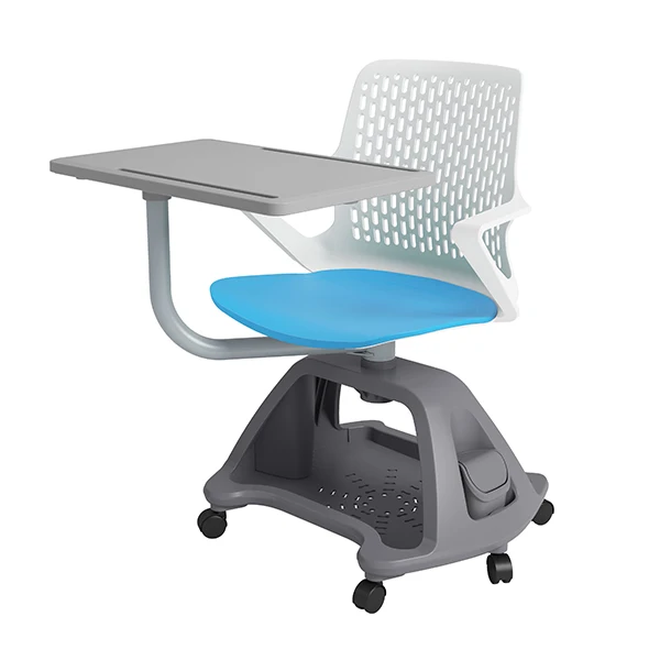 
New Design School University Chair Study Chair With Writing Pad Classroom Chairs With Wheel 