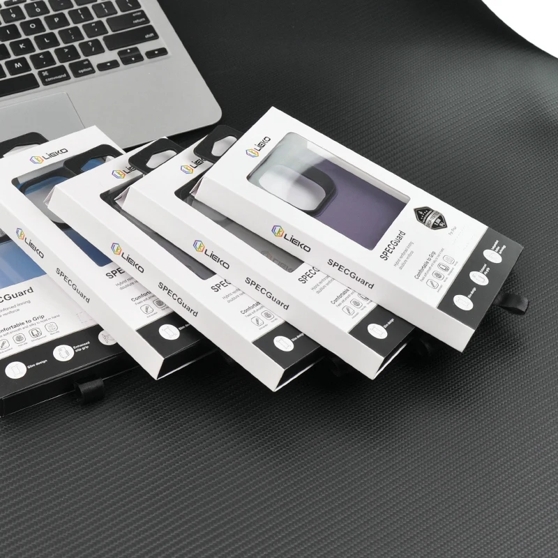 Luxury Paper Boxes Manufacturer Wholesale Hanging Color Box Package Custom Logo Protective Shell Mobile Phone Case Packaging