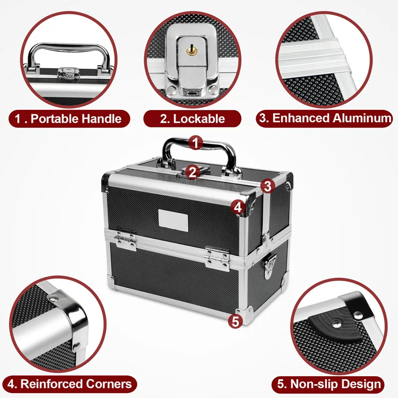 Excellent quality portable makeup beauty makeup makeup box cosmetic