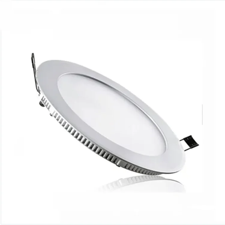 2023 AC85-265V Novelty Ultrathin 18w  Round Led Panel Lights Ceiling Downlights Recessed Surround White Shell LED Driver