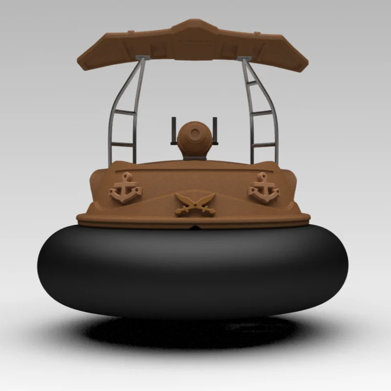 New sale beautiful dolphin laser bumper boat