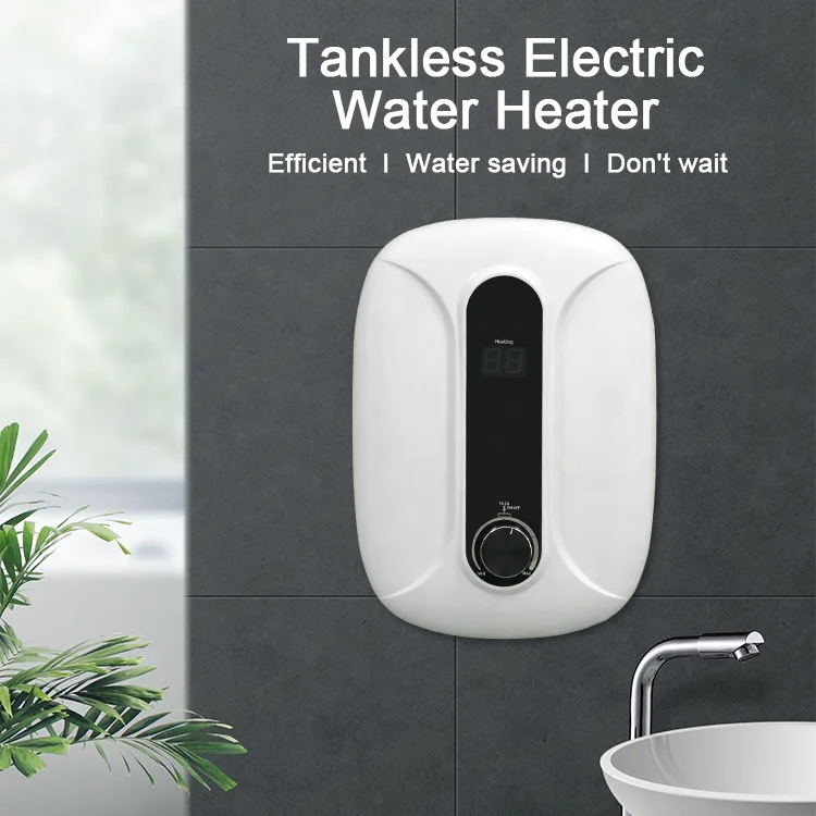 Fast Heating Instant Electric Hot Water Tap Heater Instant Kitchen Faucets With Led Digital Display