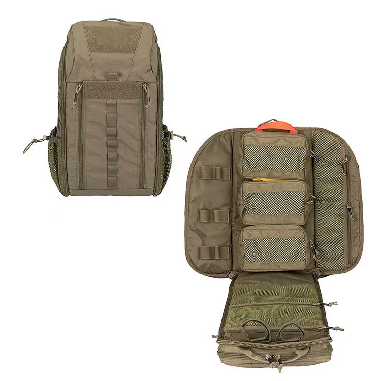 Molle emt medical bag combat tactical medical backpack can be customized with logo waterproof emergency 500D nylon