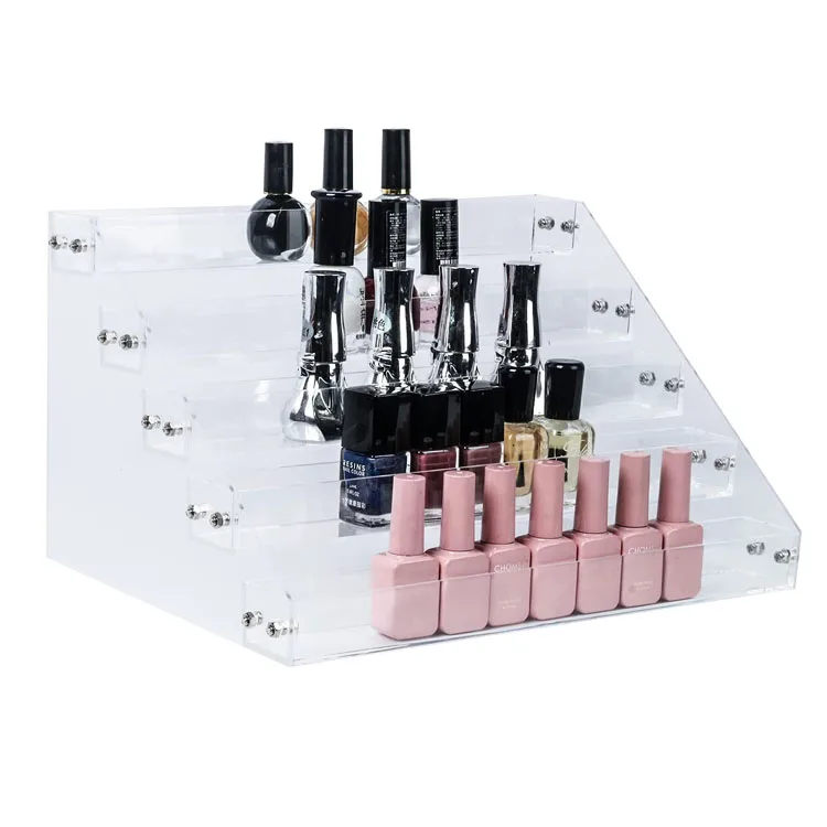 Nail Polish Organizer Acrylic Display Rack Essential Oil Storage Display Stand on The Table Makeup Organizer Stands