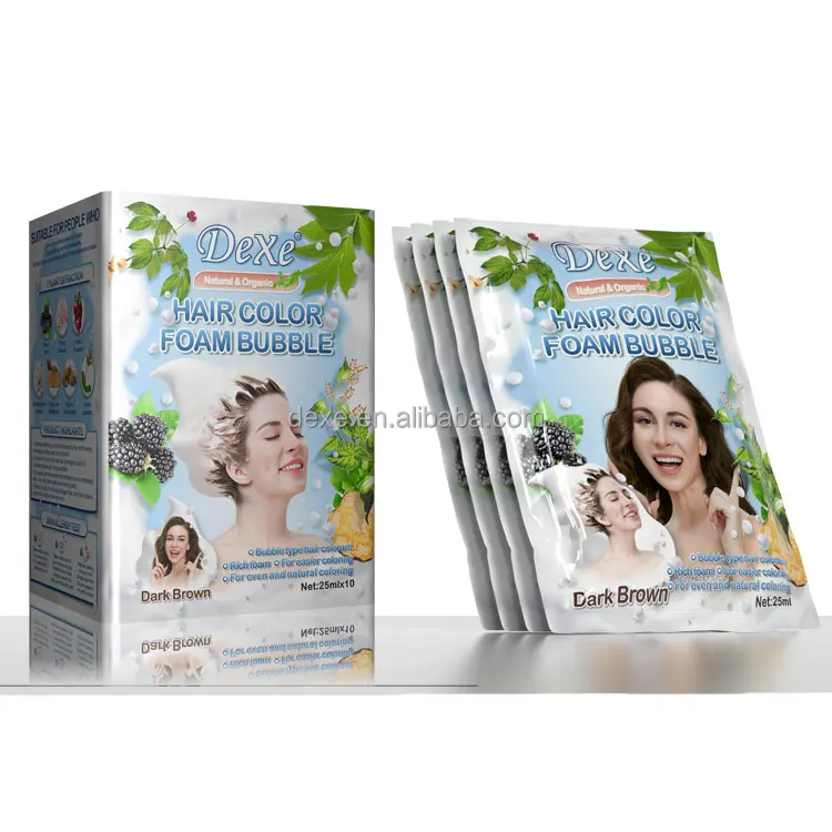 new arrival Hot selling color shampoo sachet easy coloring dye shampoo 2 in 1 color shampoo at home for wholesale