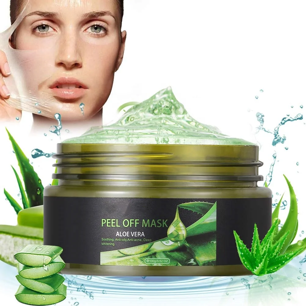 Private Label Blackhead Remover Mask Blackhead Peel off Face Mask Aloe Vera Extract Facial Mask
