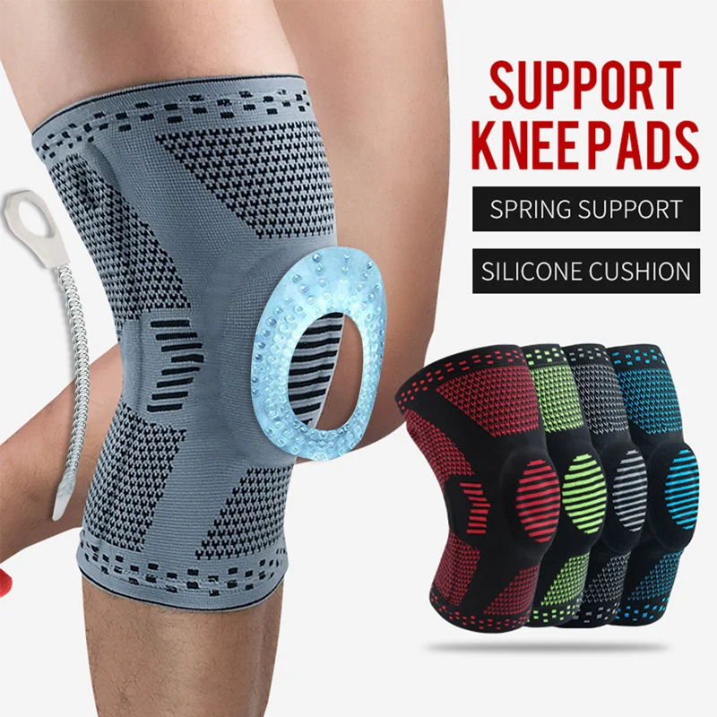 
2021 New Professional Knee Compression Sleeve Knee Support Knee Brace with Patella Gel Pads & Side Stabilizers 