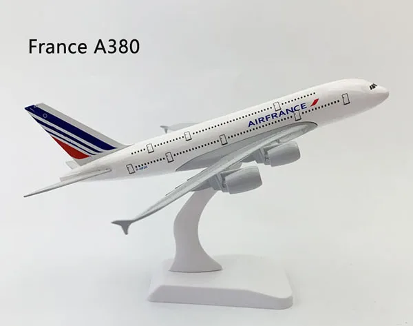  16 см литый под давлением самолет A380 металлическая Игрушечная модель автомобиля подарок для самолета игрушки в разные страны