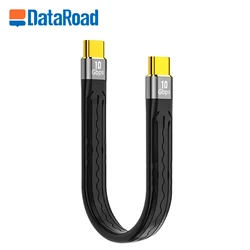 Factory Price PD 60w fpc gen2 10gbps cable 0.15m type c to type c short flat data cable kable for Mac book Pro