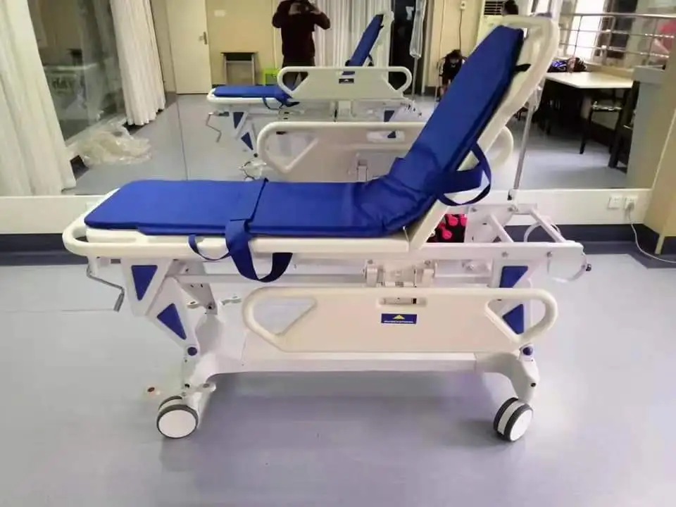 Больничная помощь при первой помощи ICU роскошное плоское транспортное средство оборудование для переноса пациента растяжка скорой кровать