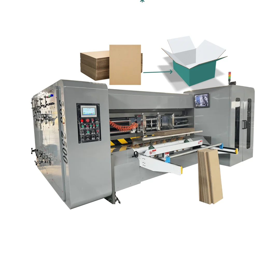 IPACK Corrugated paper fully automatic flexo printer slotter die cutter machine for carton box making machine