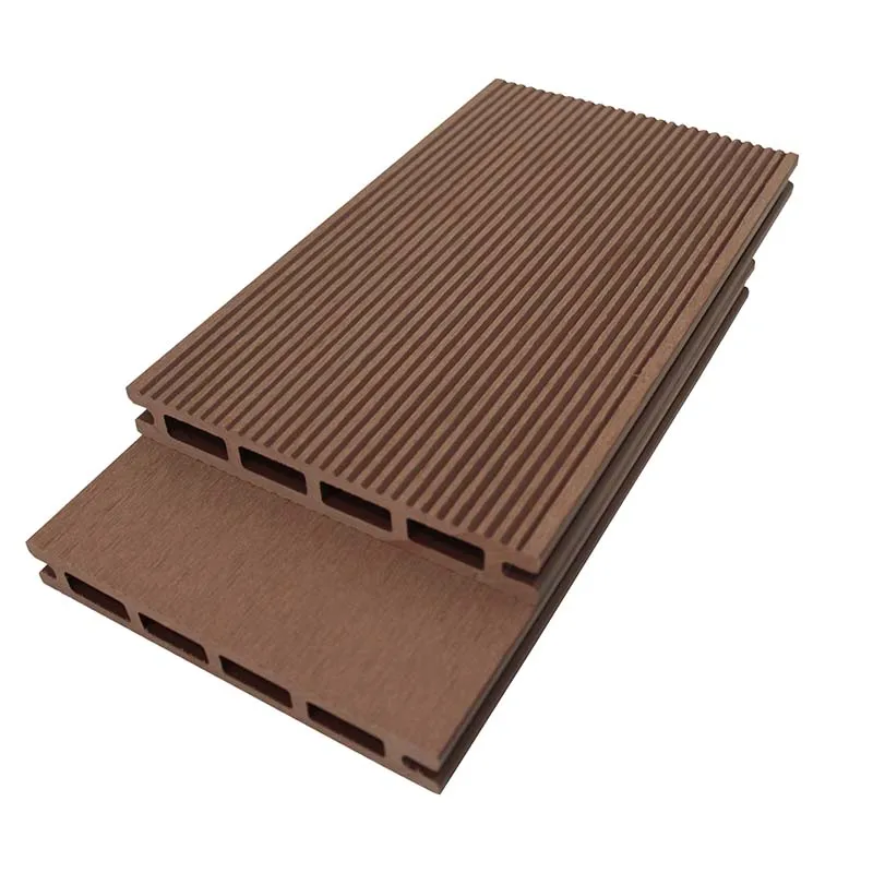 UV Resistance Flooring Anti-Slip Groove Hollow Decking Low Maintenance Engineering Deck For Outdoor Garden Terrace