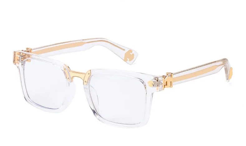 Crystal Mens Square Sunglasses Men Transparent Shades Designer Black  Gafas De Sol