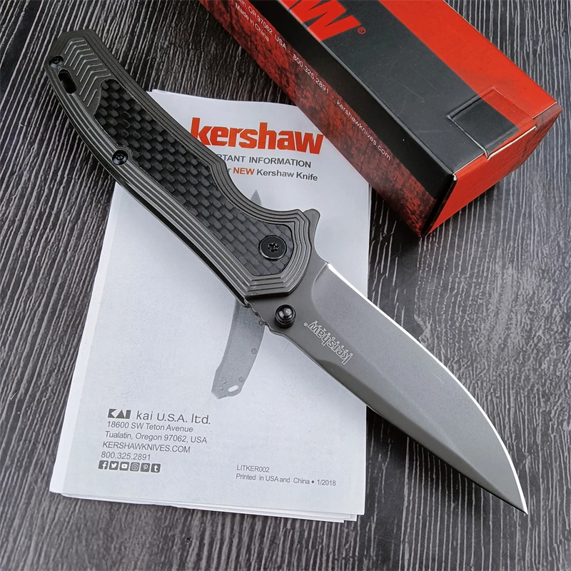 Kershaw 8310 EDC Carbon fiber Handle tactical Folding Pocket knife Camping survival hunting knives