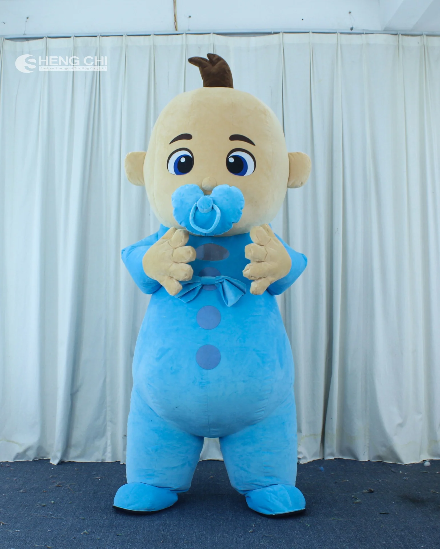 2m/2.6m 6.6ft/8.5ft Top Quality Inflatable Baby Mascot Costume Pink And Blue Boy/Girl Baby Mascot Costume Cosplay Suit