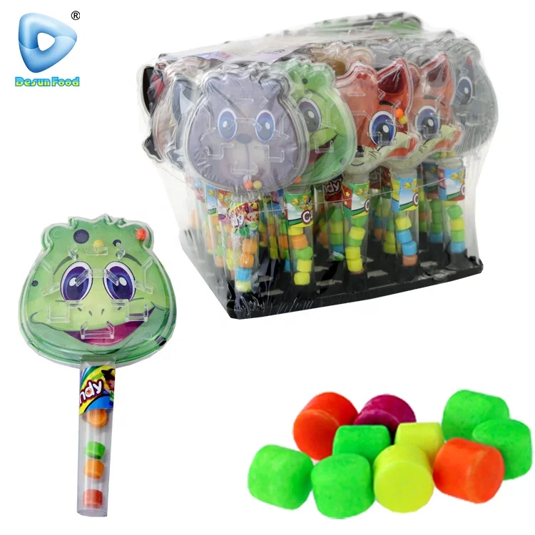 Лидер продаж, пластиковые игрушки-лабиринты в форме головы животного с конфетами
