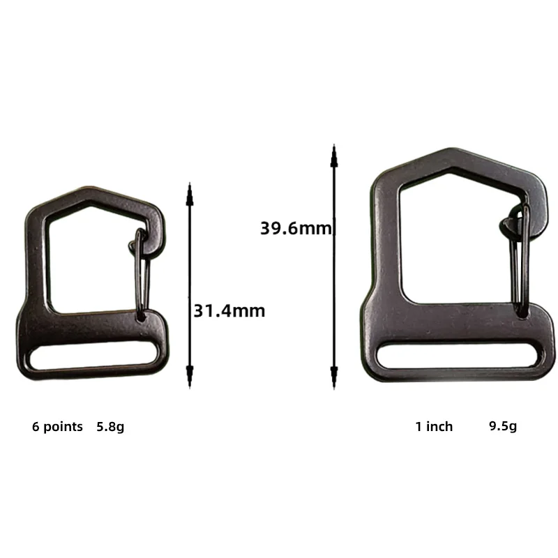 Luggage accessories Metal spring buckle Swivel hook Outdoor mountaineering buckle Zinc alloy buckle
