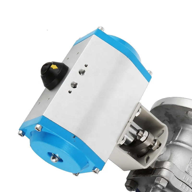 stainless steel pneumatic actuator flange ball valve