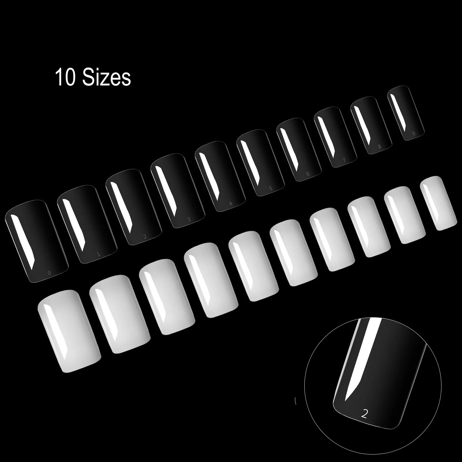 100pcs Half French False Nail Art Tips Acrylic UV Gel Manicure Tip Nail French Nail Piece Finished DIY Artificial Tips