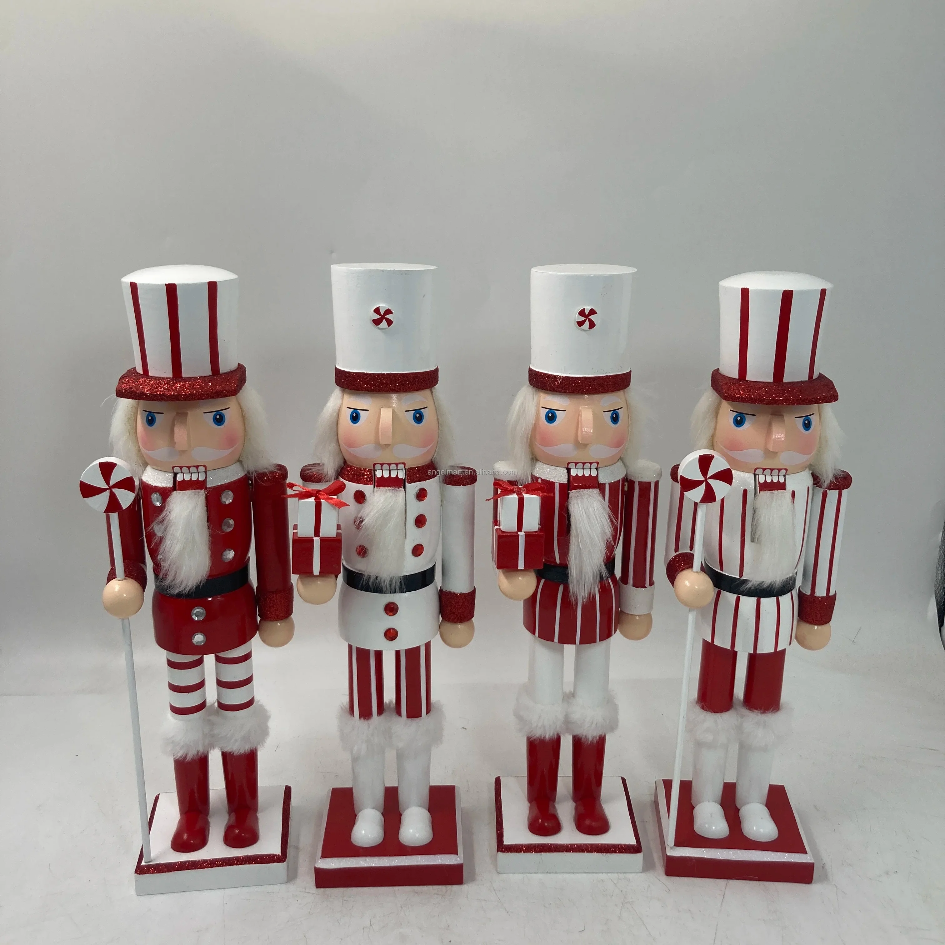 Wooden Puppets King Soldier Nutcracker Christmas decoration figure
