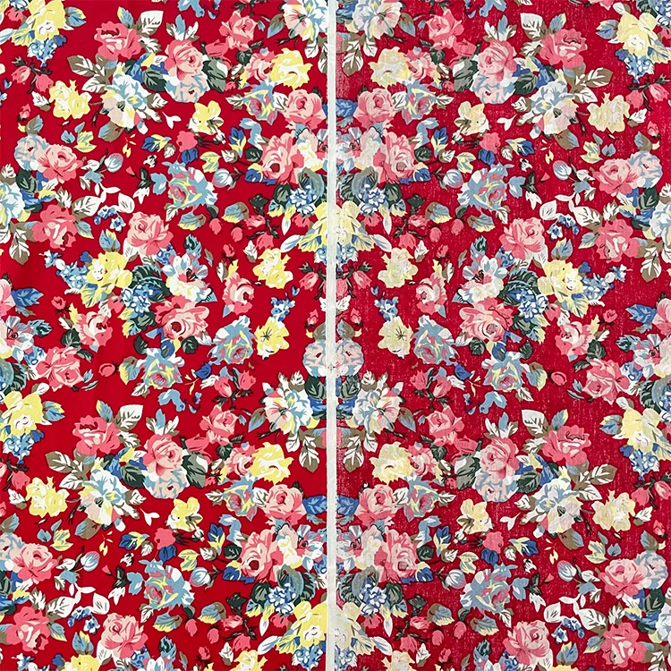 Высокое качество на заказ 100% хлопок печать тканый Поплин Ткань для одежды