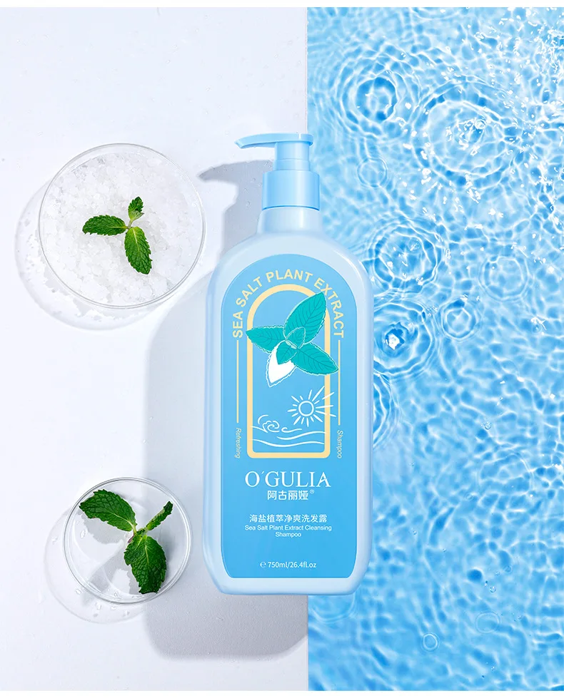 Wholesale OGULIA private laebel sea salt shampoo and cherry blossom shower gel set