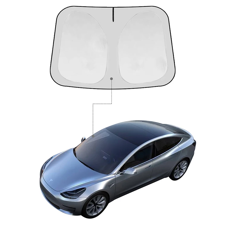 
UV&IR Reflective shades Sun Visor Mats for tesla model 3 