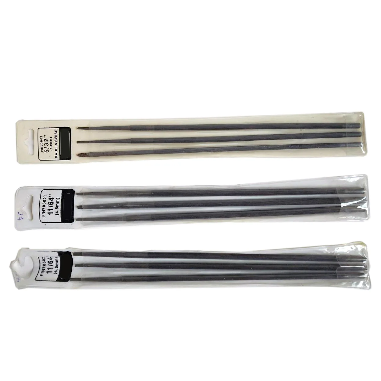 250mm Plastic Wallet High Quality Steel Heat Treated Chainsaw Files With Tang