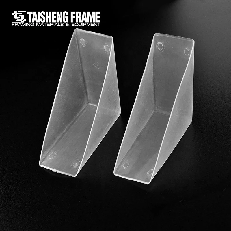 TS-F42 Plastic Picture Frame Corner Protectors Transparent Plate Protector -Thickness 20mm