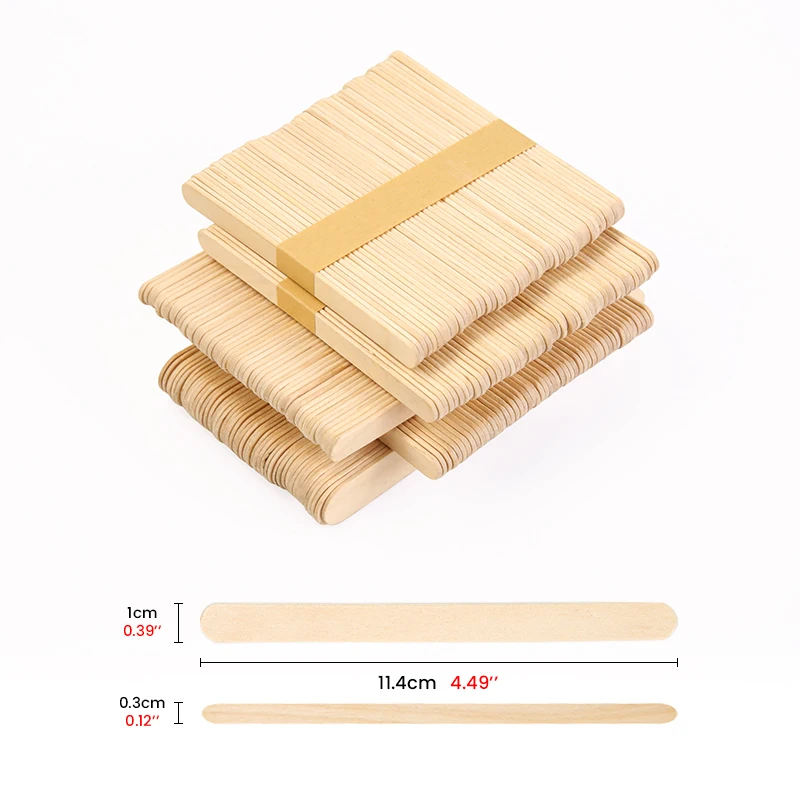 Biodegradable Smooth natural Birch Wood Stick Ice Cream Sticks