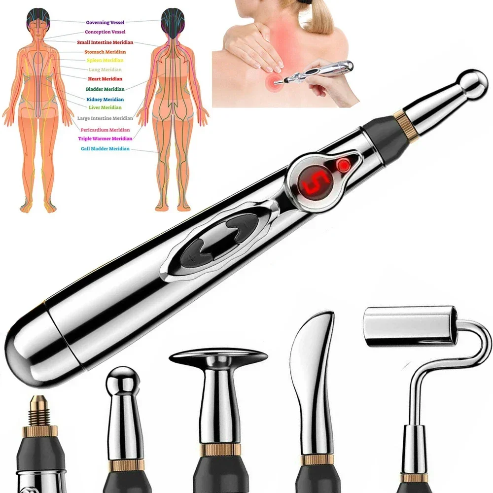 Electronic Acupuncture Pen Smart Pulse Meridian Energy Massage Pain Relief Therapy