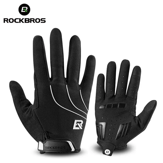 Велосипедные перчатки ROCKBROS MTB ветрозащитные теплые зимние мотоциклетные велосипедные