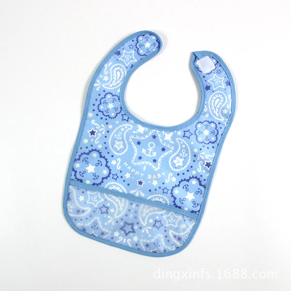Blank Sublimation Polyester Baby Bibs with Magic Buckle