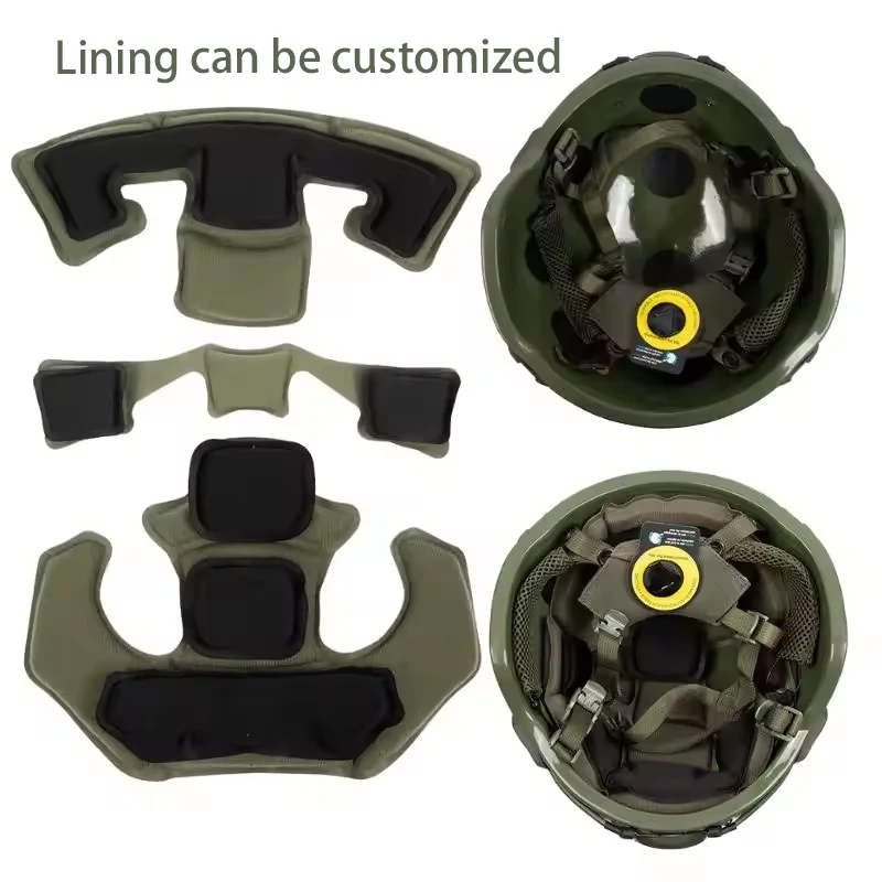 Yuda mich 3a tactical helmet wendy suspension ear protector pe/ aramid kevlar tactic helmet combat helmet for training