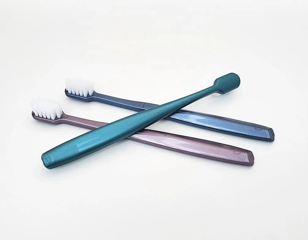 Wholesale Ready to Ship Square 0.12 mm Ultra Soft Bristle Tufts Toothbrush