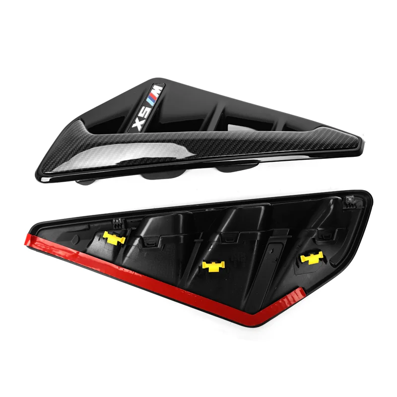 Carbon fiber front Fender splitter replacement For BMW X5 G05 Pre LCI Sport line 2019-2022 Front Air Vent Trims cover