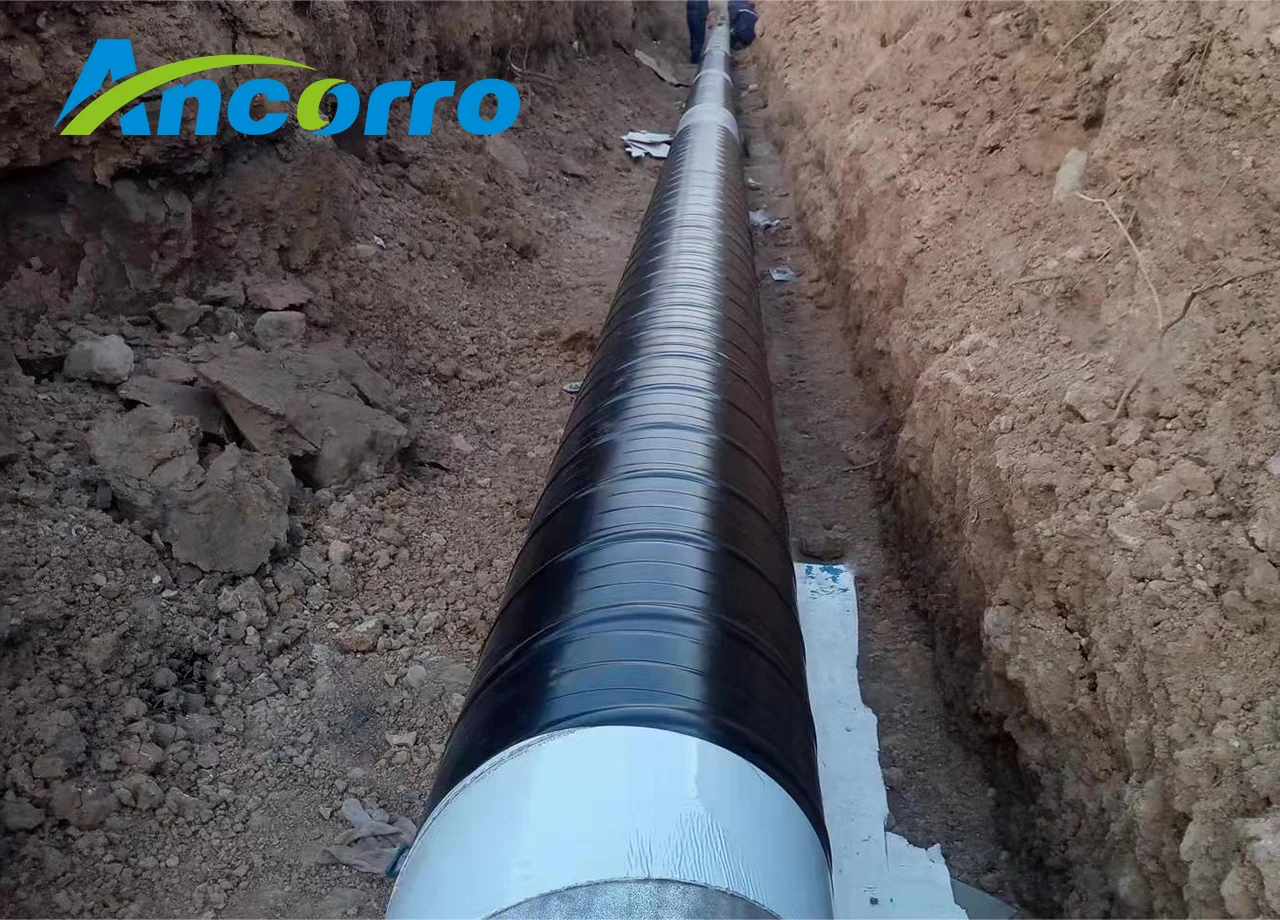 Visco-elastic tape for buried piping anticorrosion