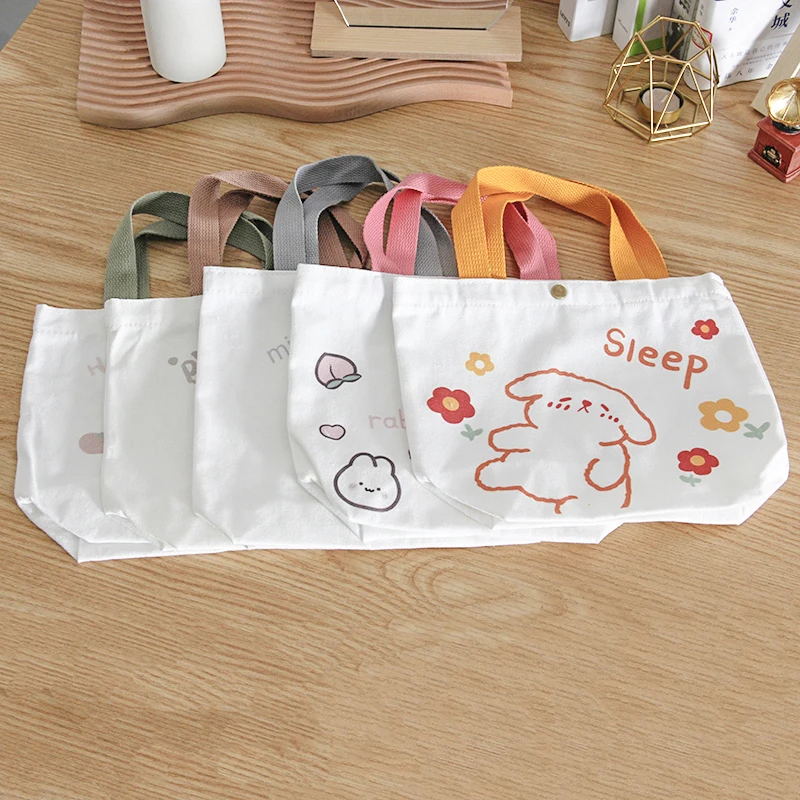 Custom Print New Style Promotional Christmas Canvas Tote Bag Candy Cotton Gift bags For Girls