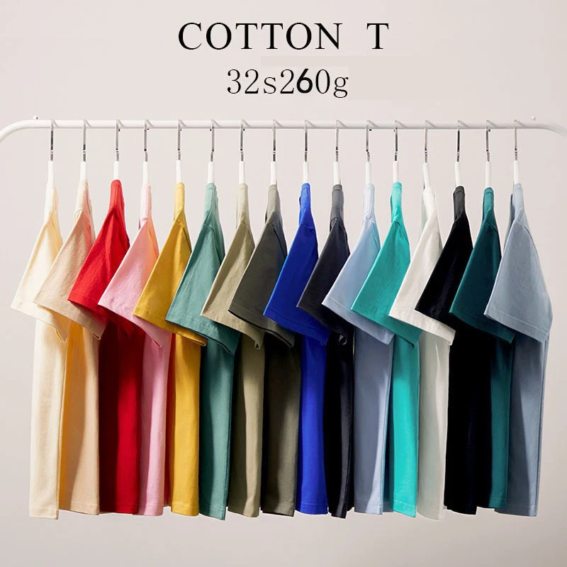 Premium Cotton High Quality t shirt Custom LOGO Print T-shirt unisex Heavyweight Oversized Blank Plain T Shirts